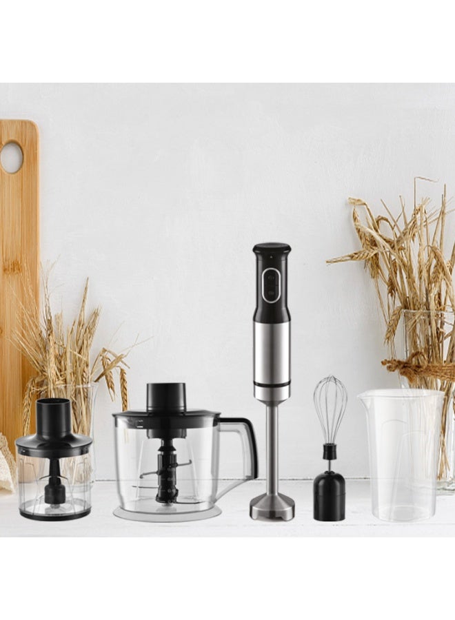 Olympia 450W 4-In-1 Hand Blender Set With Chopper Bowl, Whisk Attachment And Beaker, Ergonomic Handle, Multi-Speed Control, Perfect For Smoothies, Soups, Baby Food And Mixing - Image 3